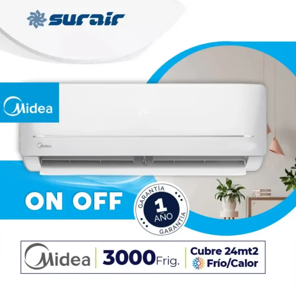 Aire acondicionado Split Midea Blanc 3000 Frío/Calor