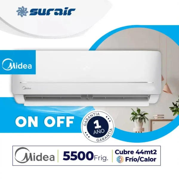 Aire acondicionado Split Midea Blanc 5500 Frío/Calor