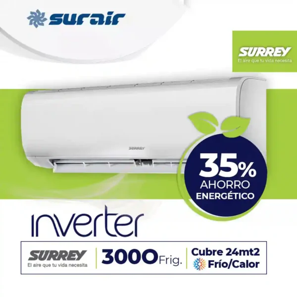 Aire acondicionado Split Surrey Inverter Smart 3000 Frío/Calor