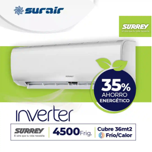 Aire acondicionado Split Surrey Inverter Smart 4500 Frío/Calor