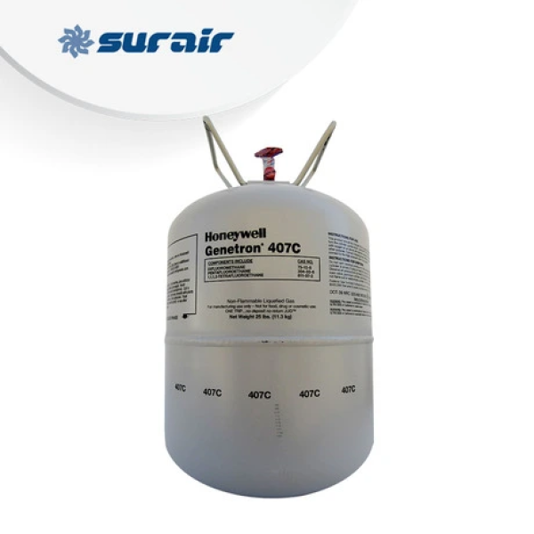 Garrafa HONEYWELL de R407 en envase de 11,35 kg