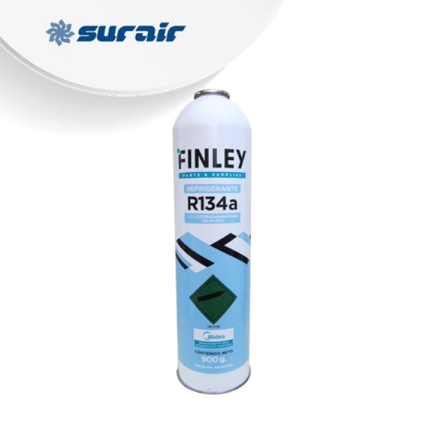 Garrafa FINLEY de R134a en envase de 900 g