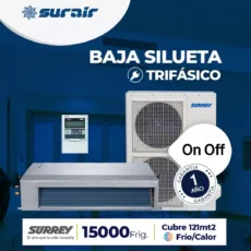 Aire acondicionado Baja Silueta Surrey On/Off 15000 Frío/Calor