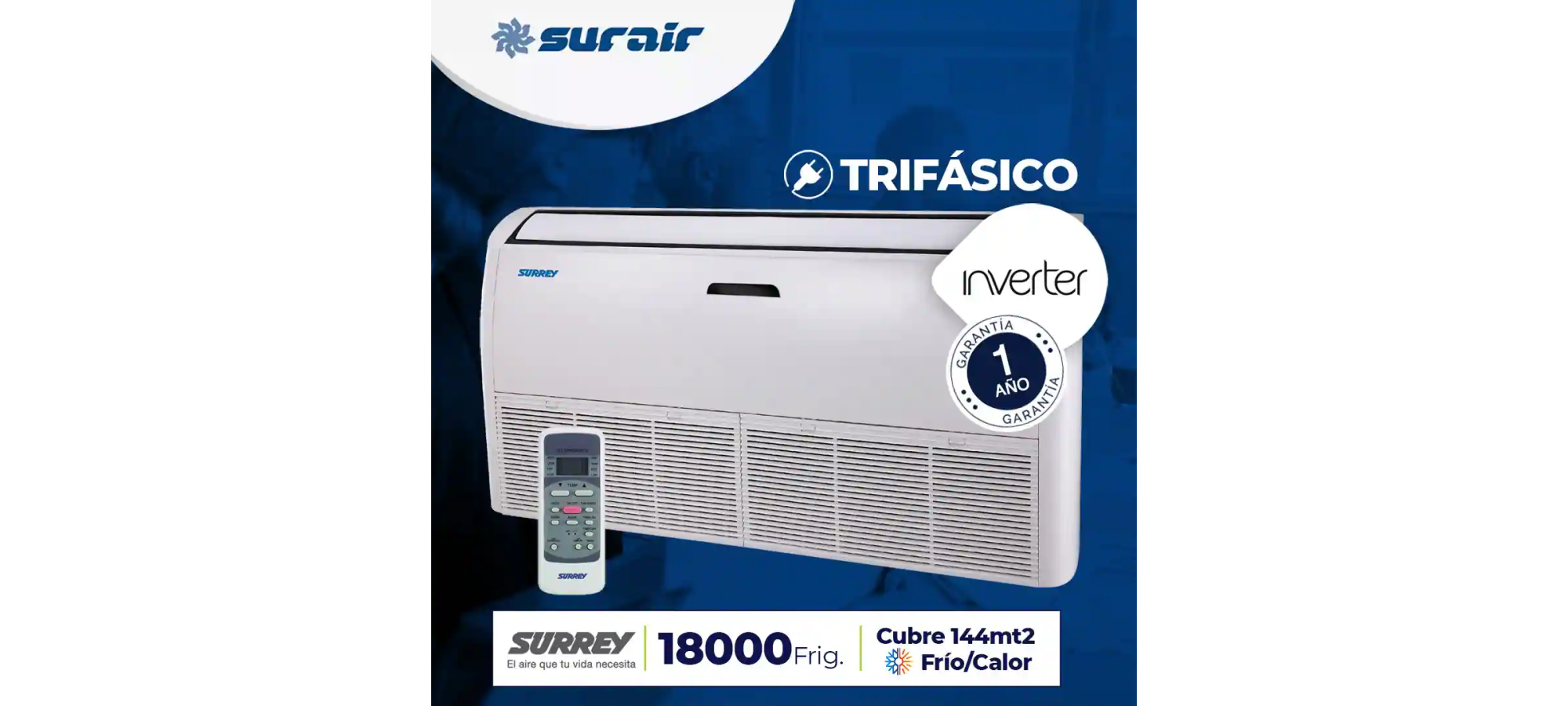 Aire acondicionado Surrey 18000