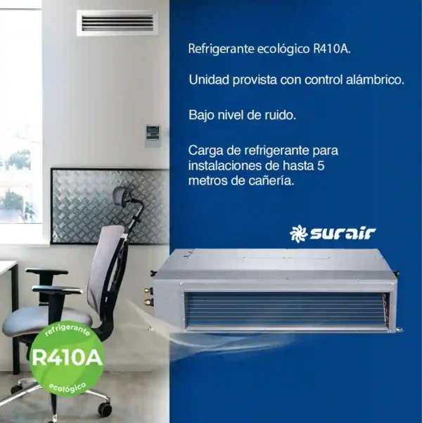 Aire acondicionado baja Silueta Surrey On/Off 18000 Frío/Calor - Image 2