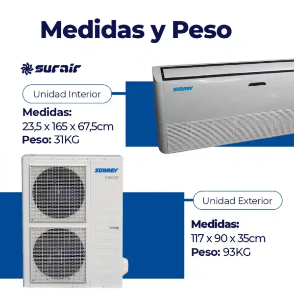 Aire acondicionado Consola Nova Surrey On/Off 15000 Frío/Calor - Image 3