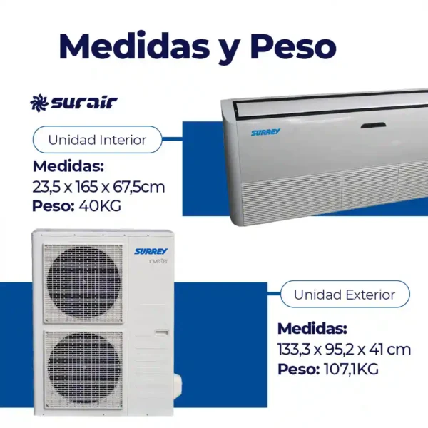 Aire acondicionado Consola Surrey  Nova Inverter Smart 18000 Frío/Calor - Image 3