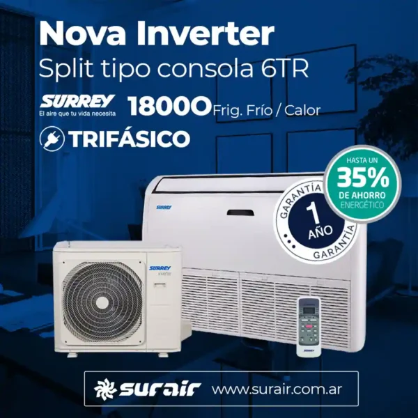 Aire acondicionado Consola Surrey  Nova Inverter Smart 18000 Frío/Calor - Image 4