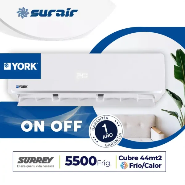 Aire acondicionado Split York On/Off 6000 Frío/Calor