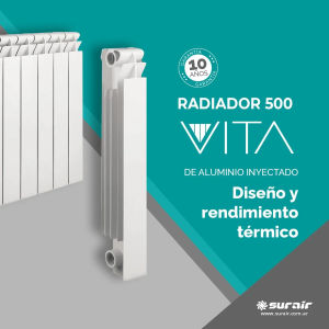 radiador aluminio vita 500