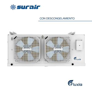 Evaporadora Fluxia 2.25HP con descongelamiento