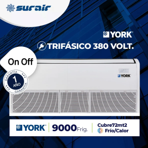 aire piso techo 9000 york on/off