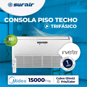 midea 15000 piso techo inverter
