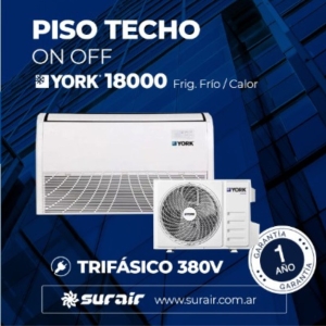 york piso techo 18000 on off