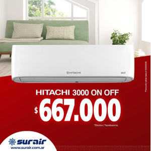 promo hitachi 3000 on off