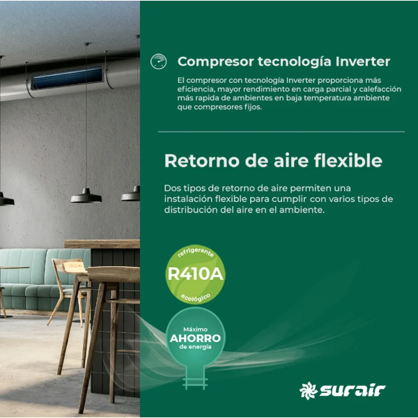 Aire Acondicionado York Baja Silueta 9000 frigorías Inverter - Image 3