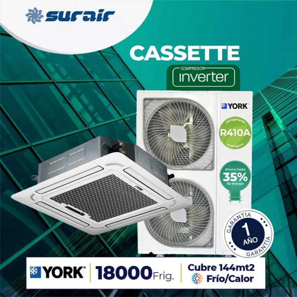 york cassette 18000 inverter