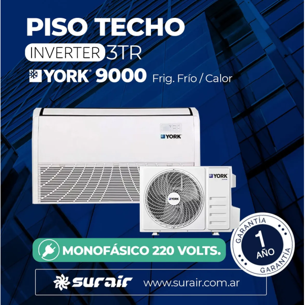 york piso techo 9000 inverter