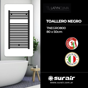toallero electrico latyn 800 negro
