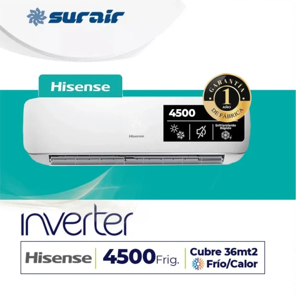 Aire acondicionado Hisense 4500 Inverter